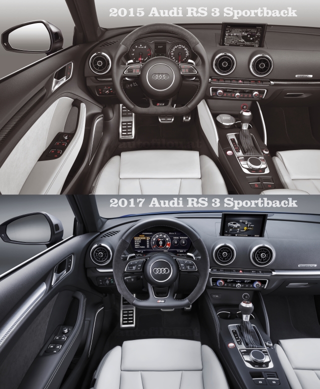 Vergleich 2015 Vs 2017 Audi Rs 3 Sportback Autofilou